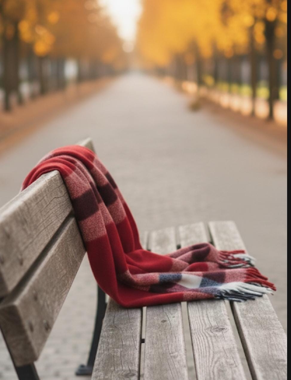 Red Crimson Fluffy Scarf