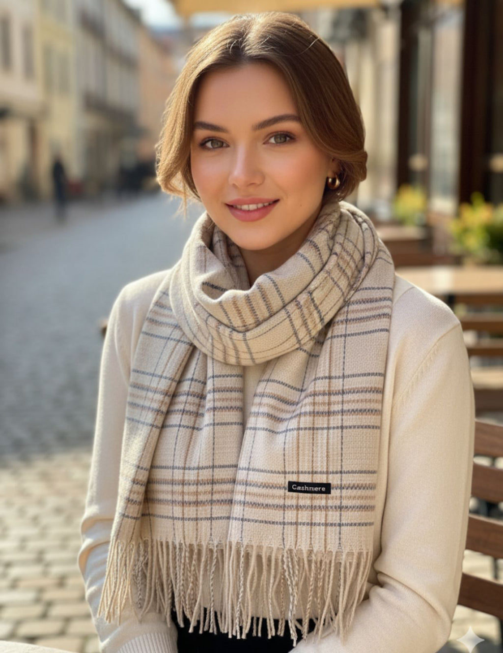 Classic plaid scarf
