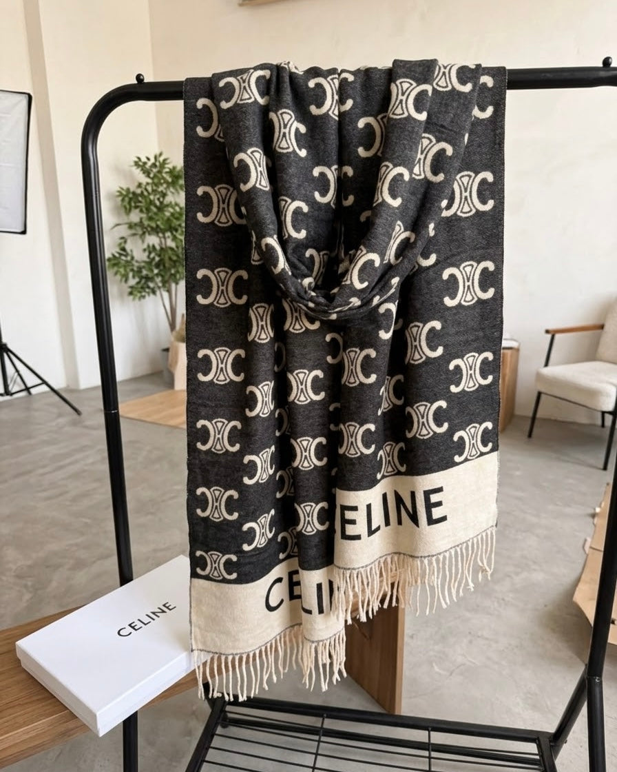 CELINE Midnight & Ivory Wrap