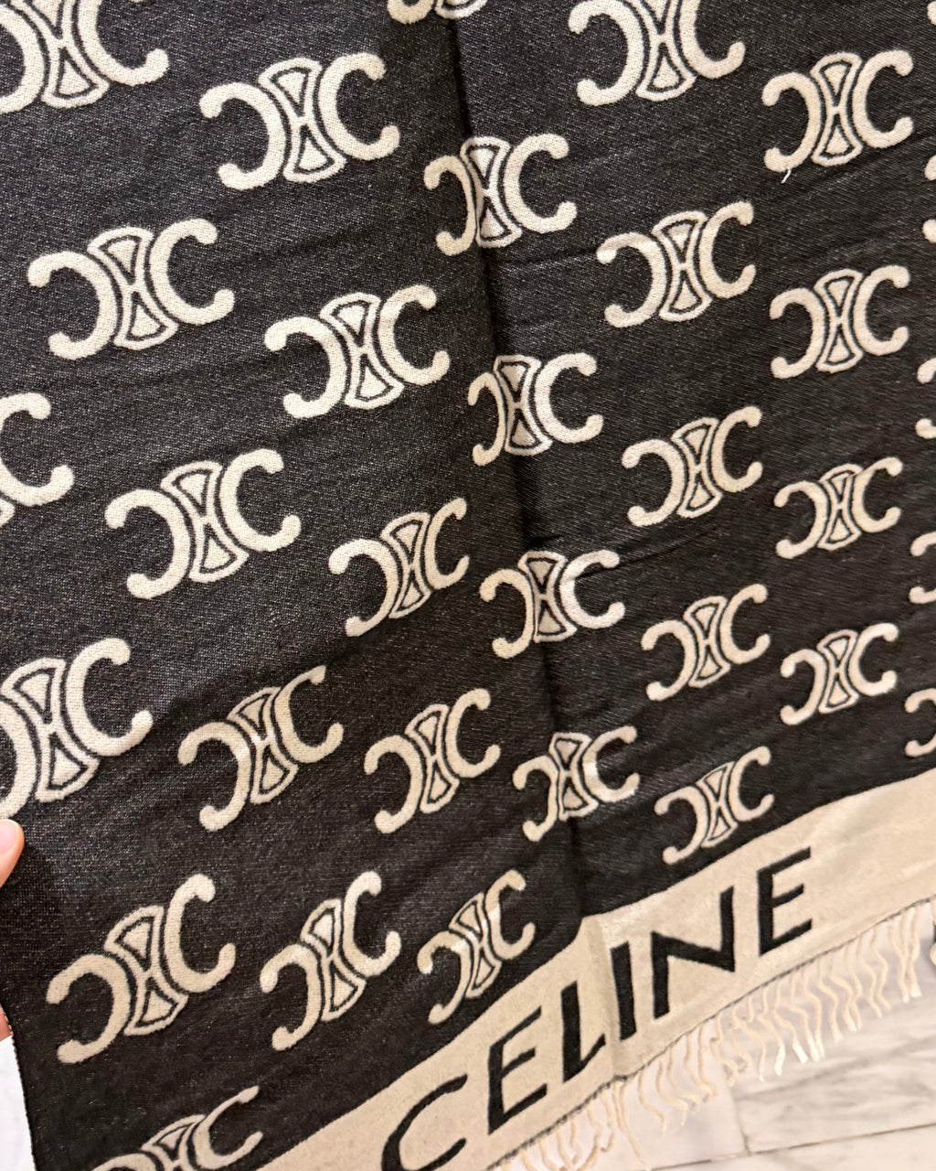 CELINE Midnight & Ivory Wrap