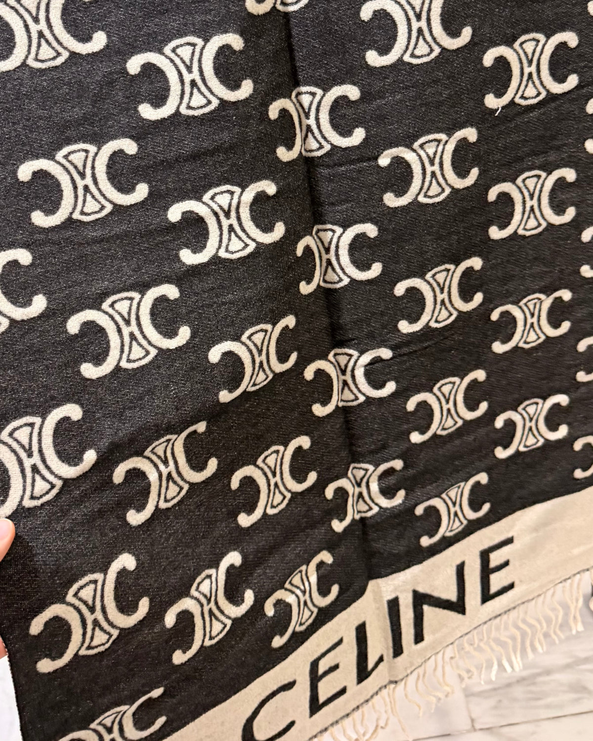 CELINE Midnight & Ivory Wrap