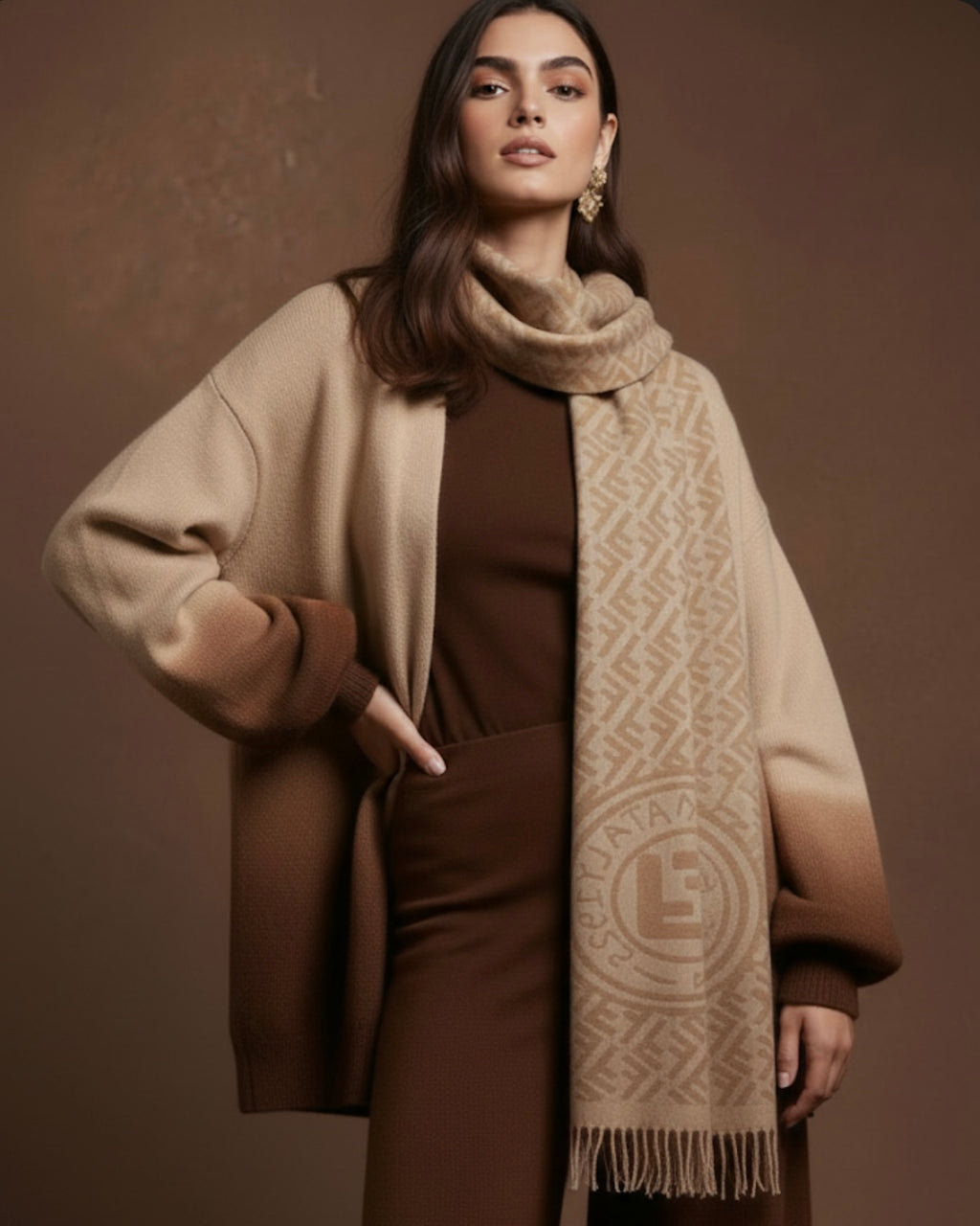 Fendi Roma Earth Scarf