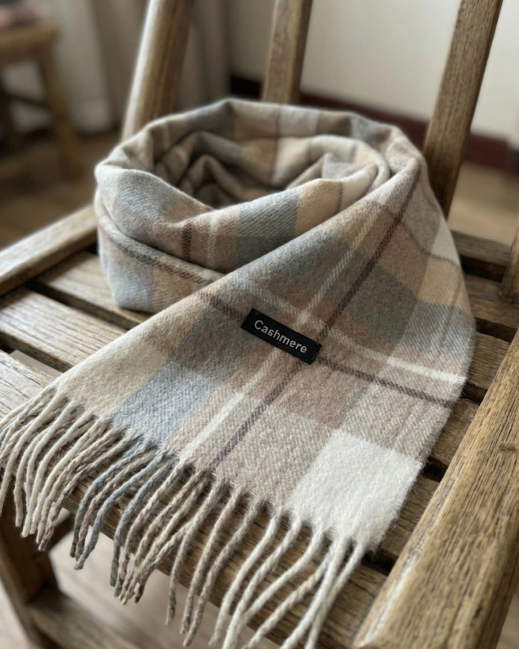 Stone Check Scarf