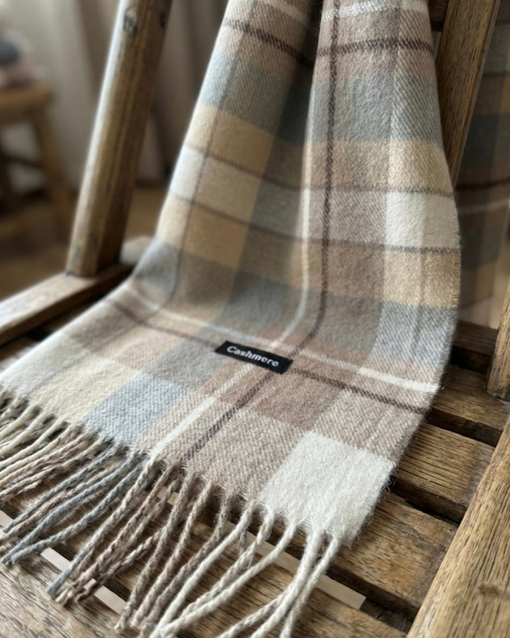 Stone Check Scarf
