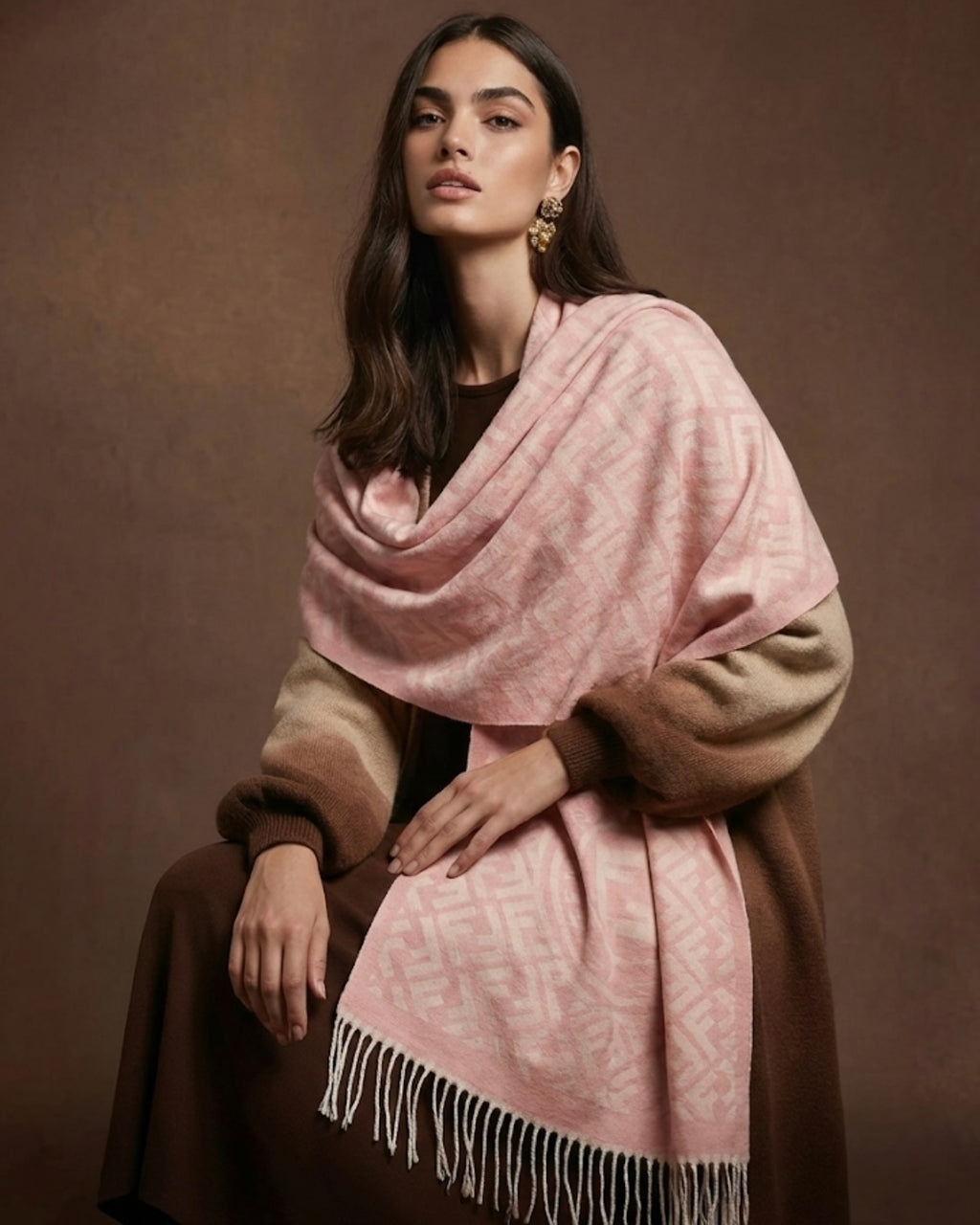 Fendi Roma Earth Scarf