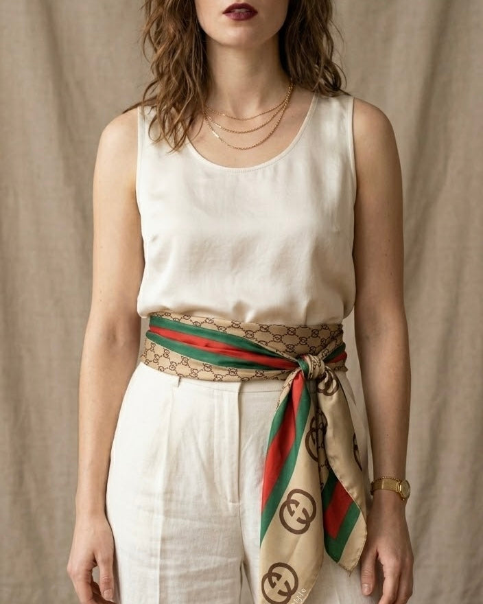The Vanguard Gucci Silky Scarf