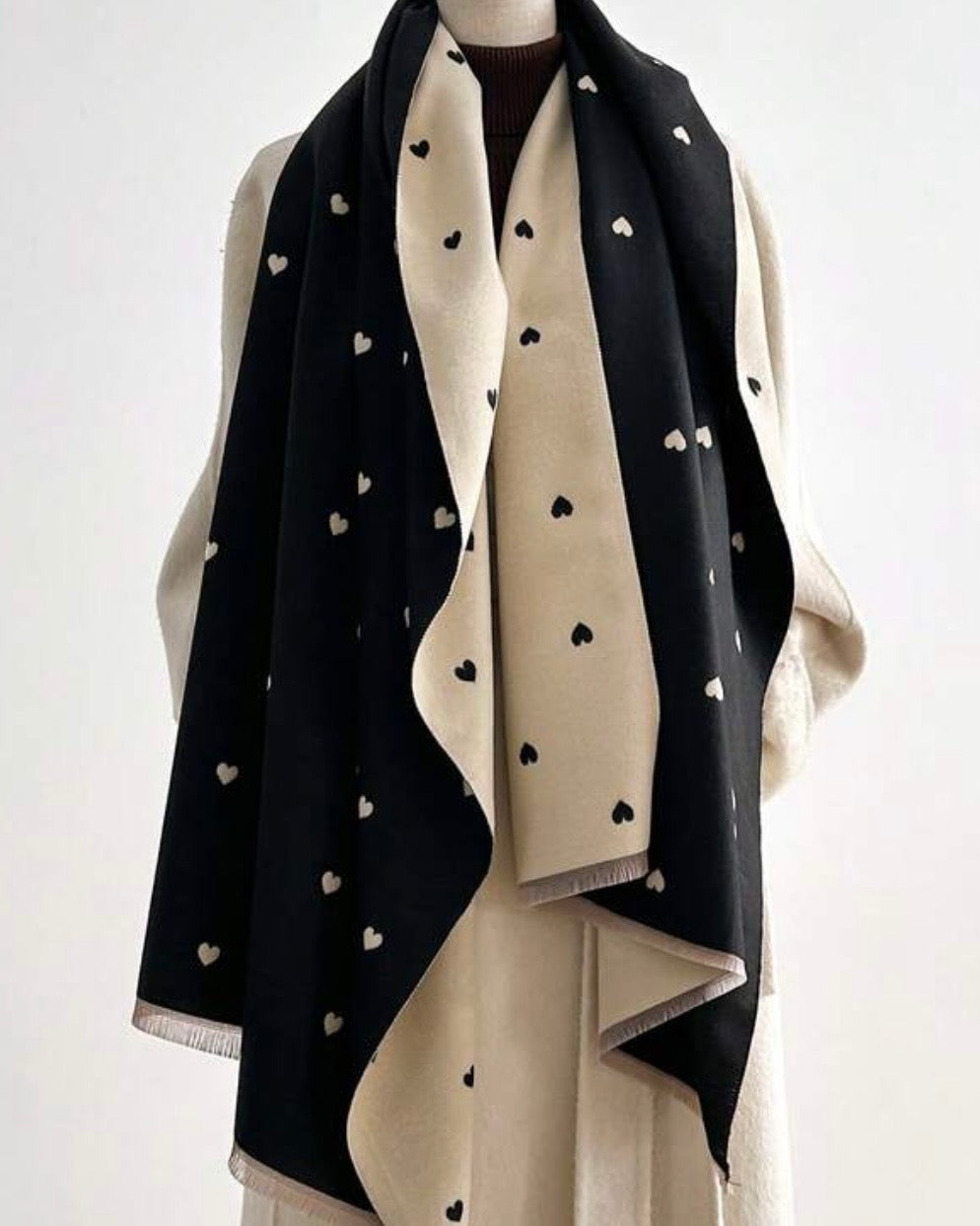 Lady Love Black Scarf