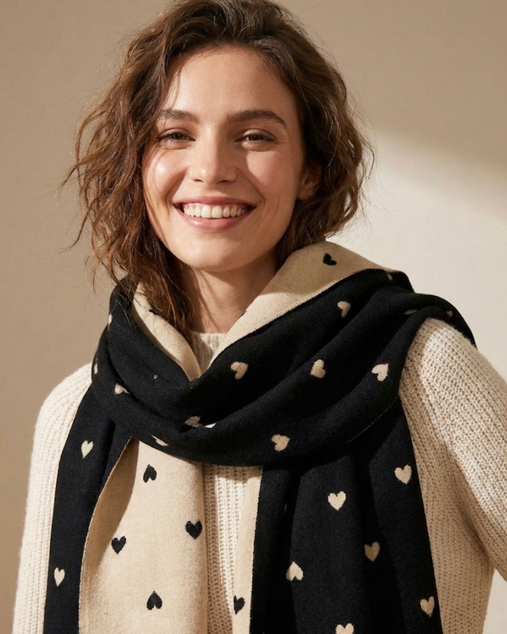 Lady Love Black Scarf