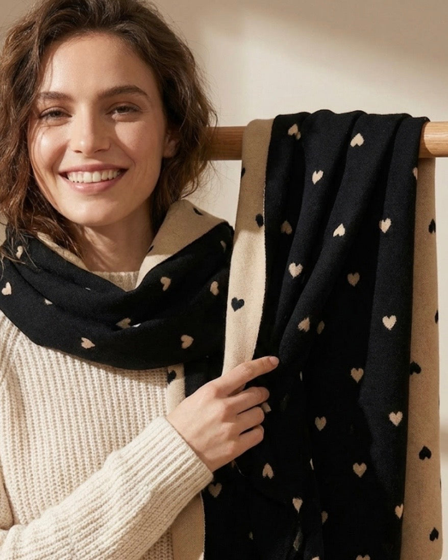 Lady Love Black Scarf