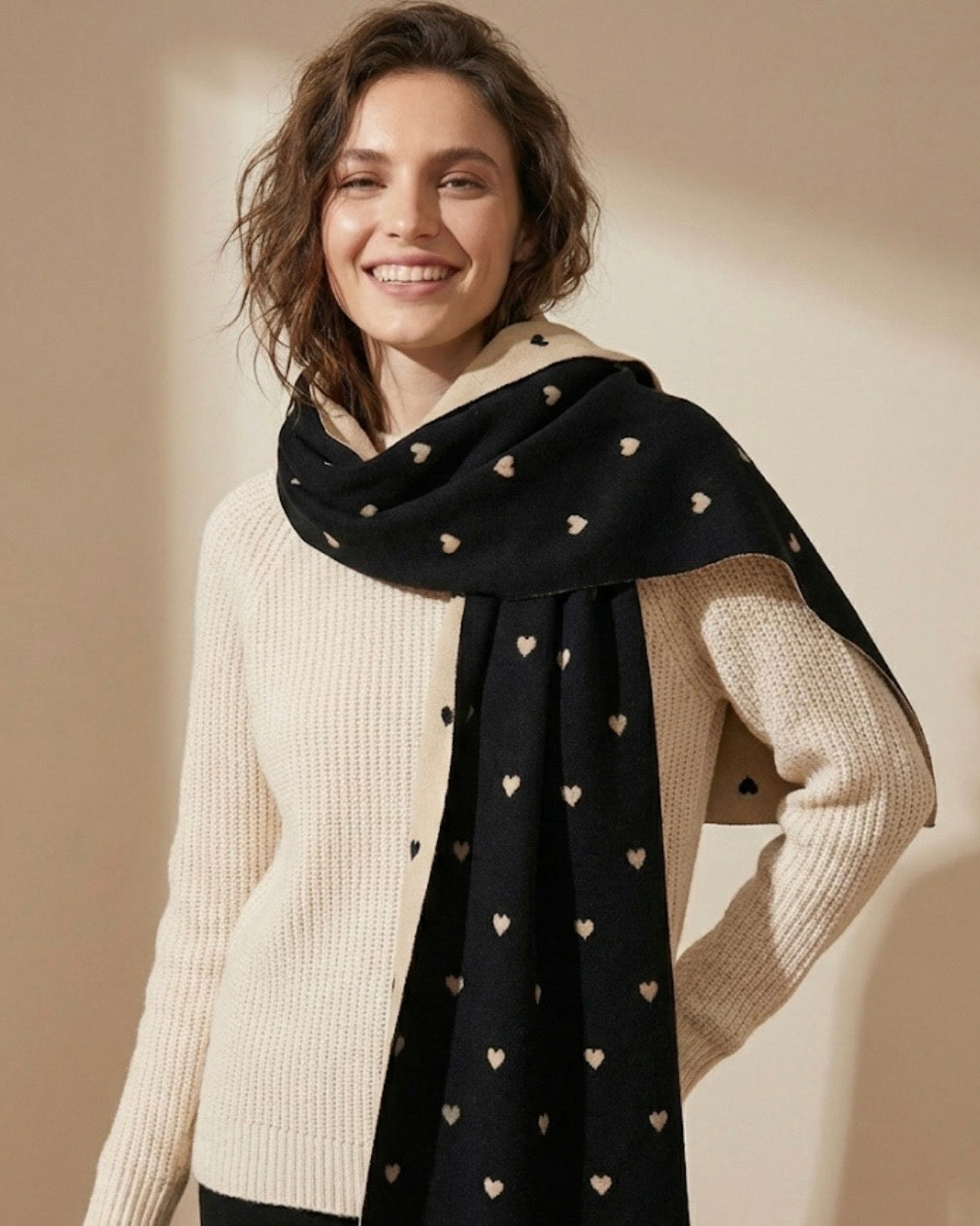 Lady Love Black Scarf