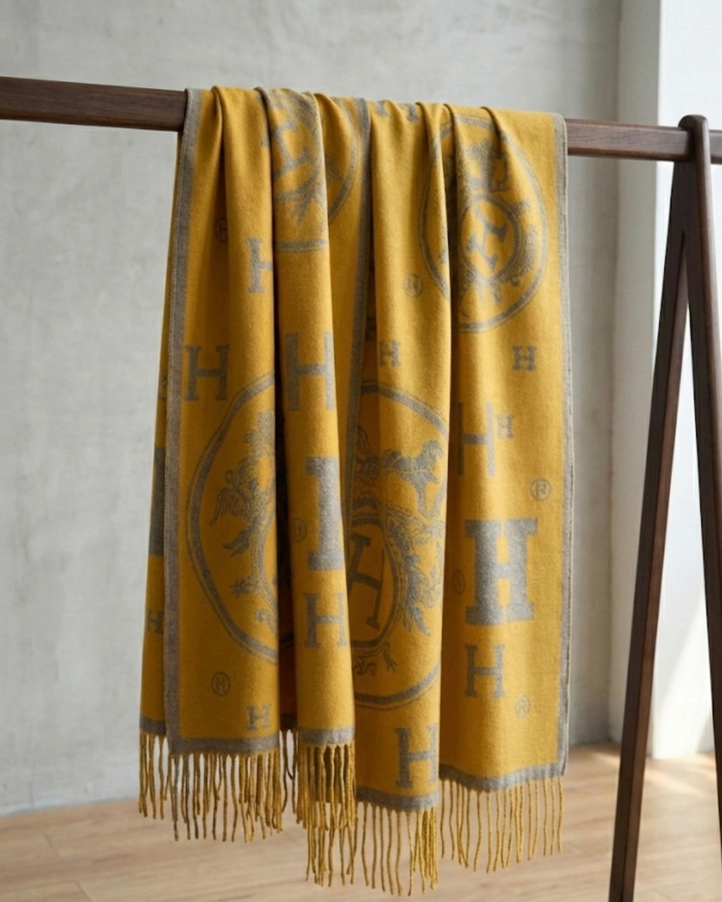 Hermès Casaque Clefs de H Double-side Scarf