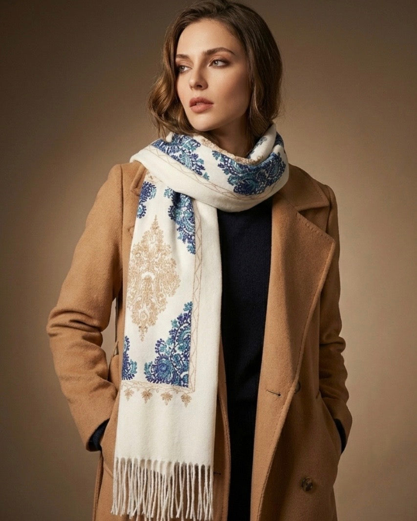 Blue Bohemian Royal Azure Scarf