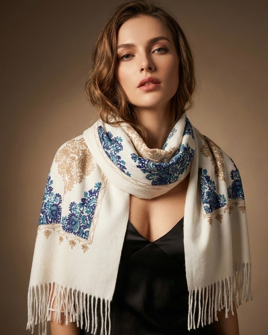 Blue Bohemian Royal Azure Scarf