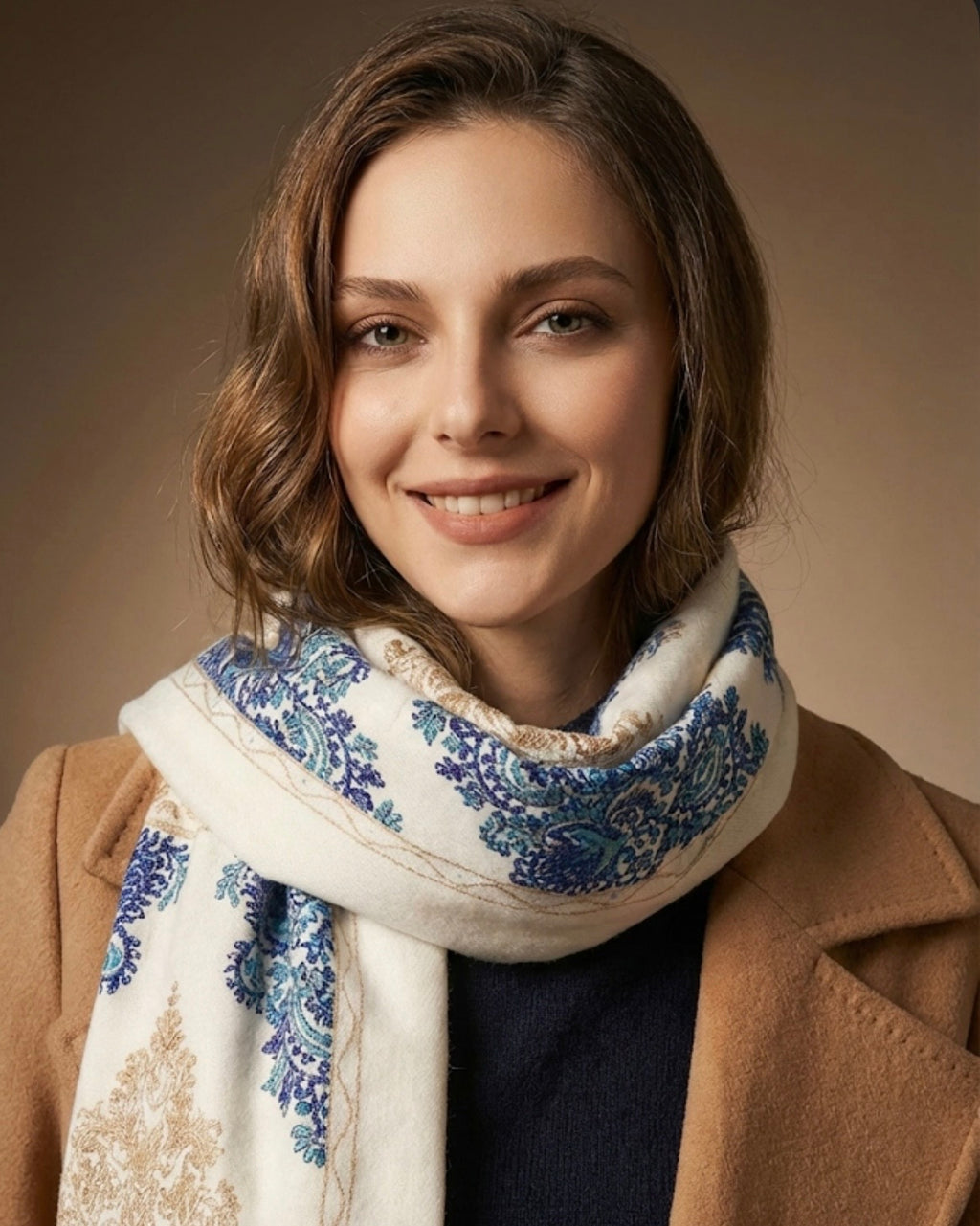Blue Bohemian Royal Azure Scarf