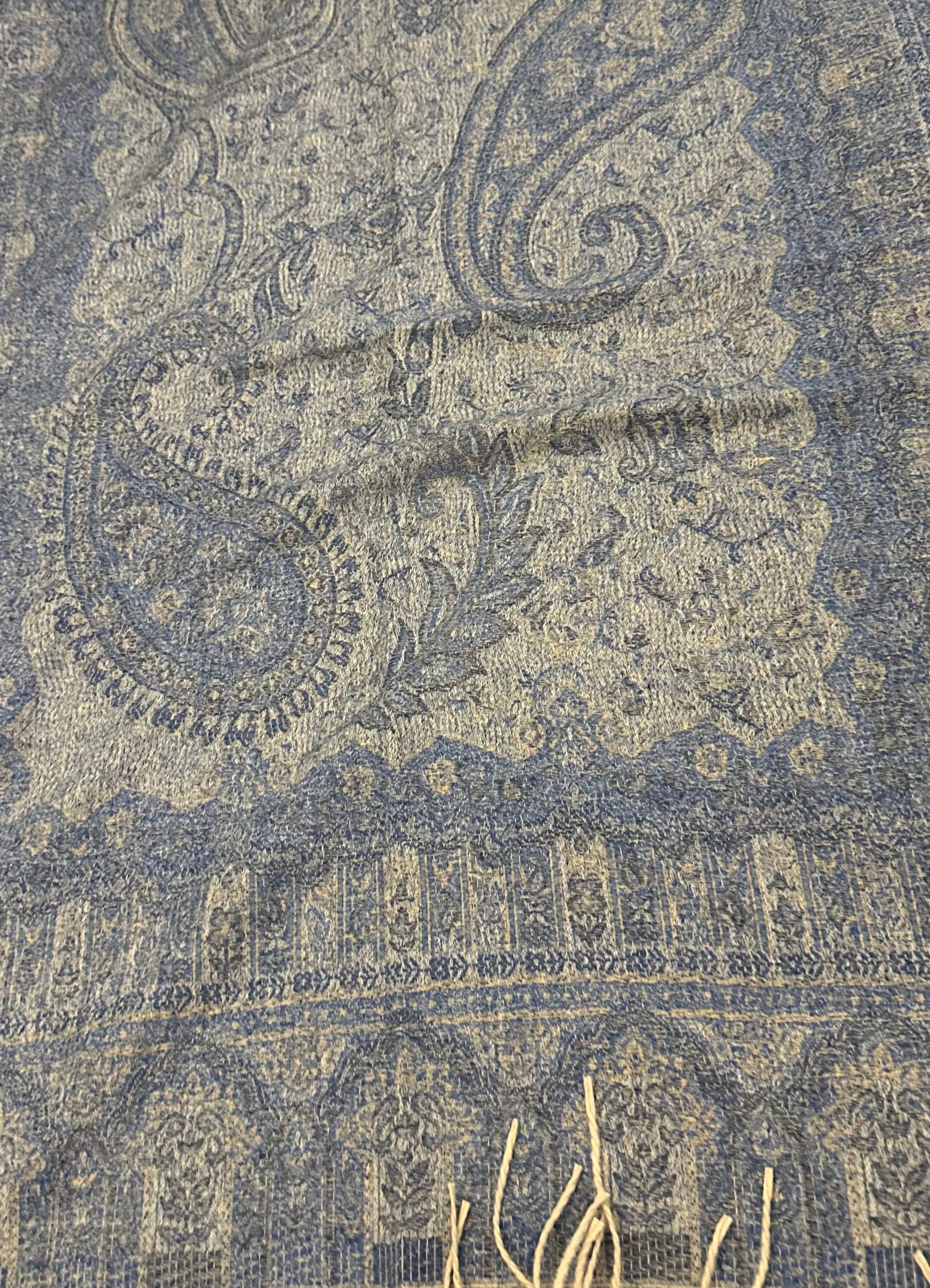 Pashmina Dusty Blue Willow Scarf