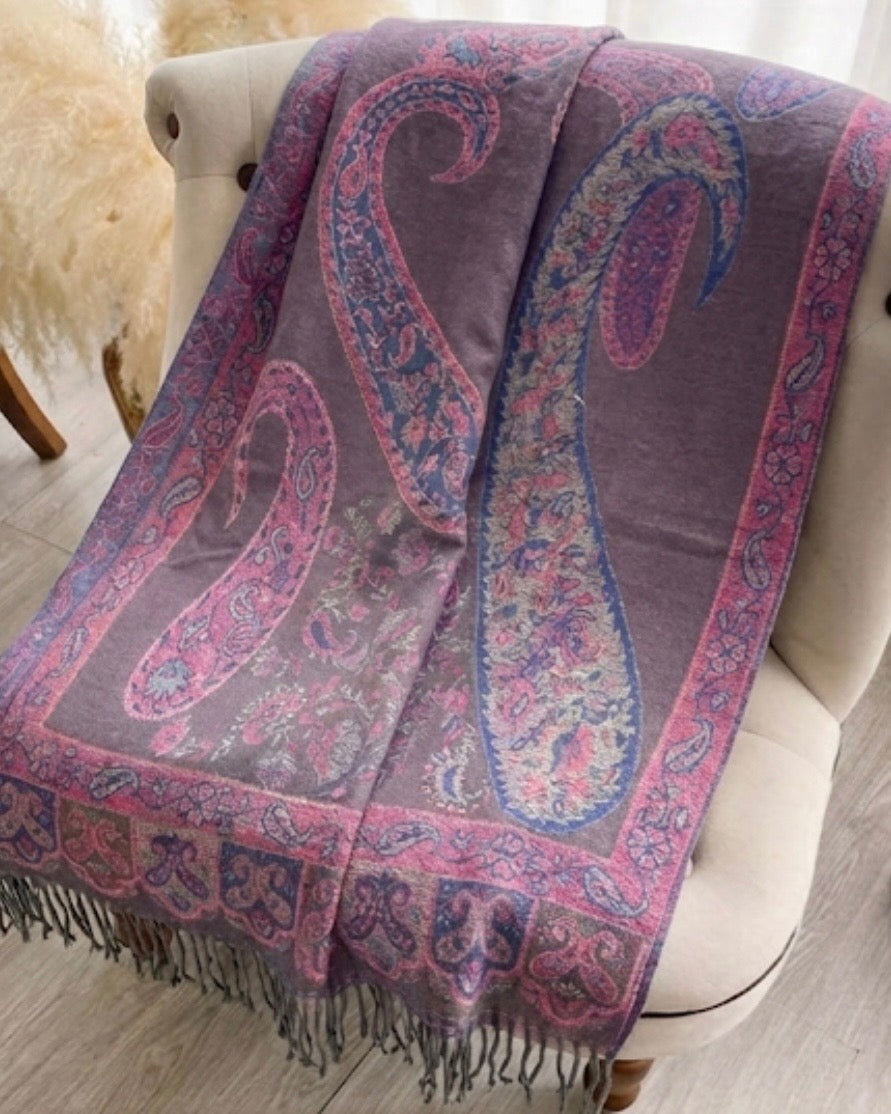 Pashmina Berry Mosaic Scarf