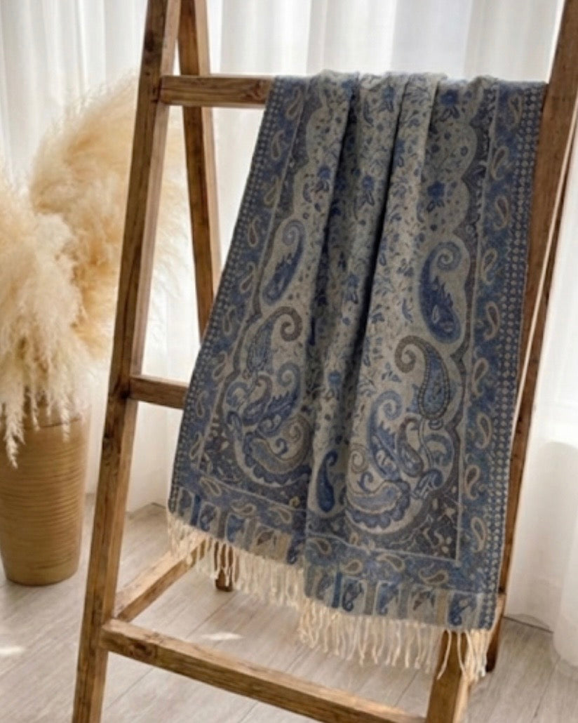 The Blue Paisley Scarf