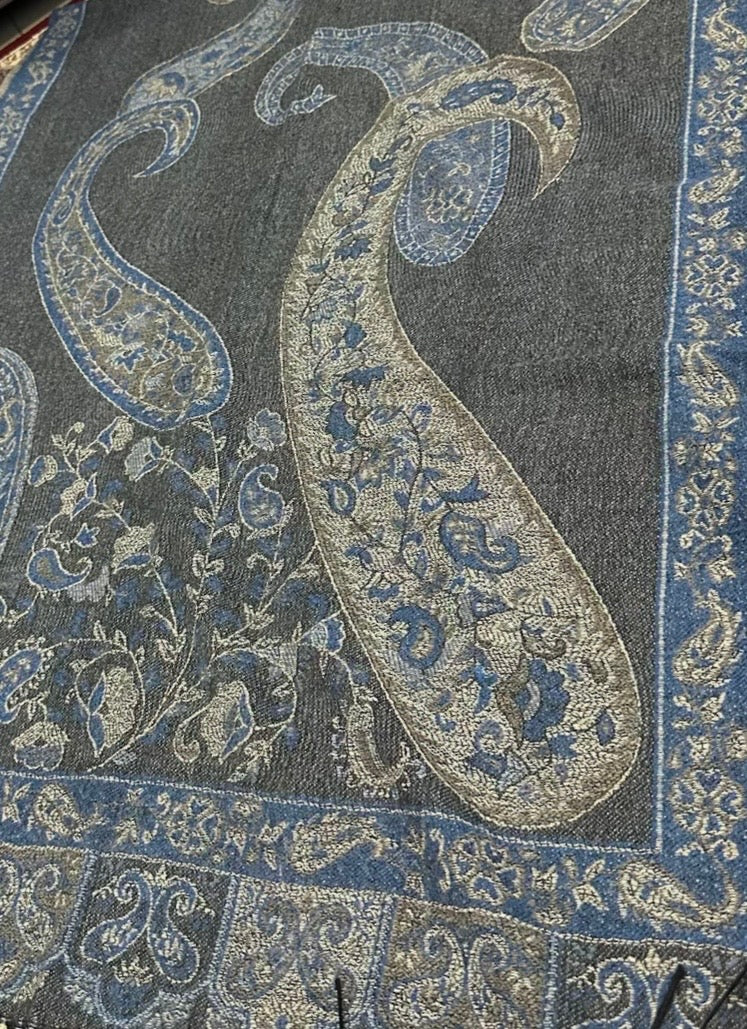Pashmina Sapphire Smoke Scarf