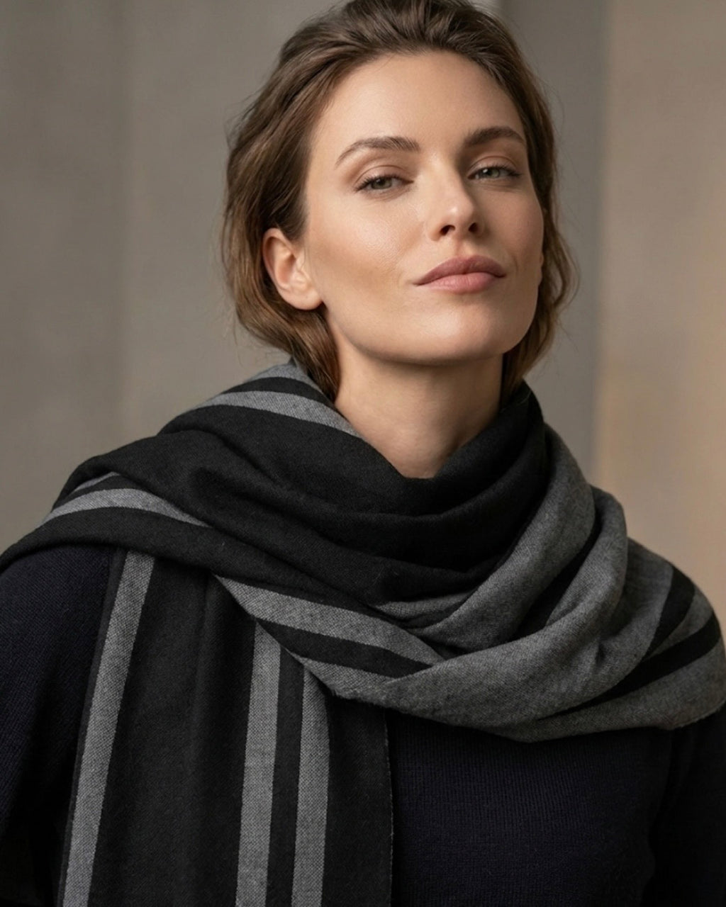 The Executive Black Scarf