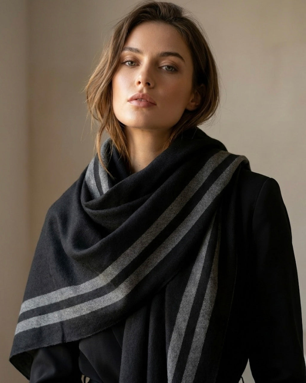 The Executive Black Scarf