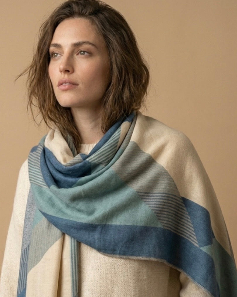 The Coastal Geo Weave Scarf
