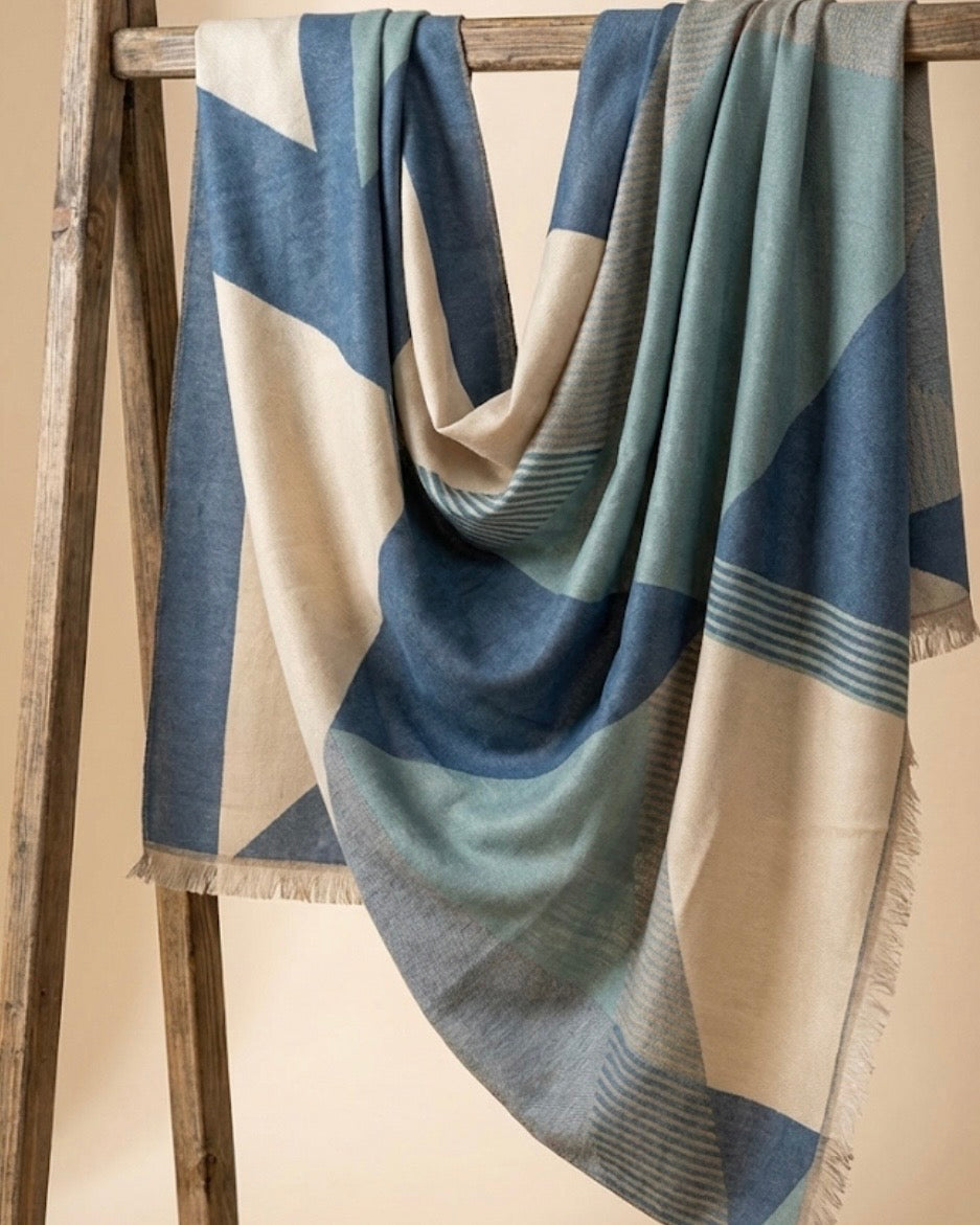 The Coastal Geo Weave Scarf