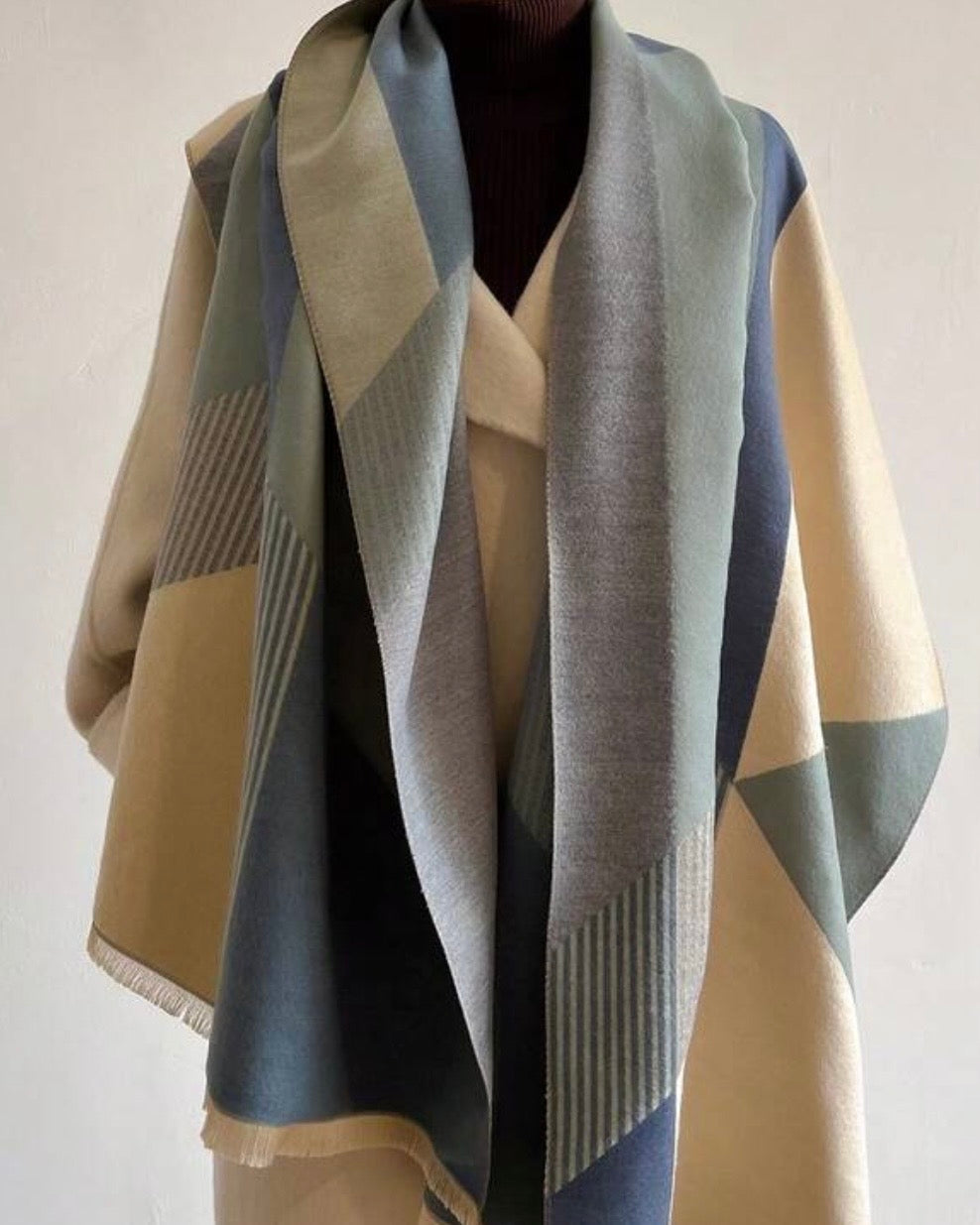 The Coastal Geo Weave Scarf
