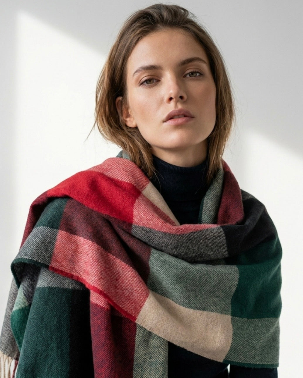Color-Block Muse Scarf