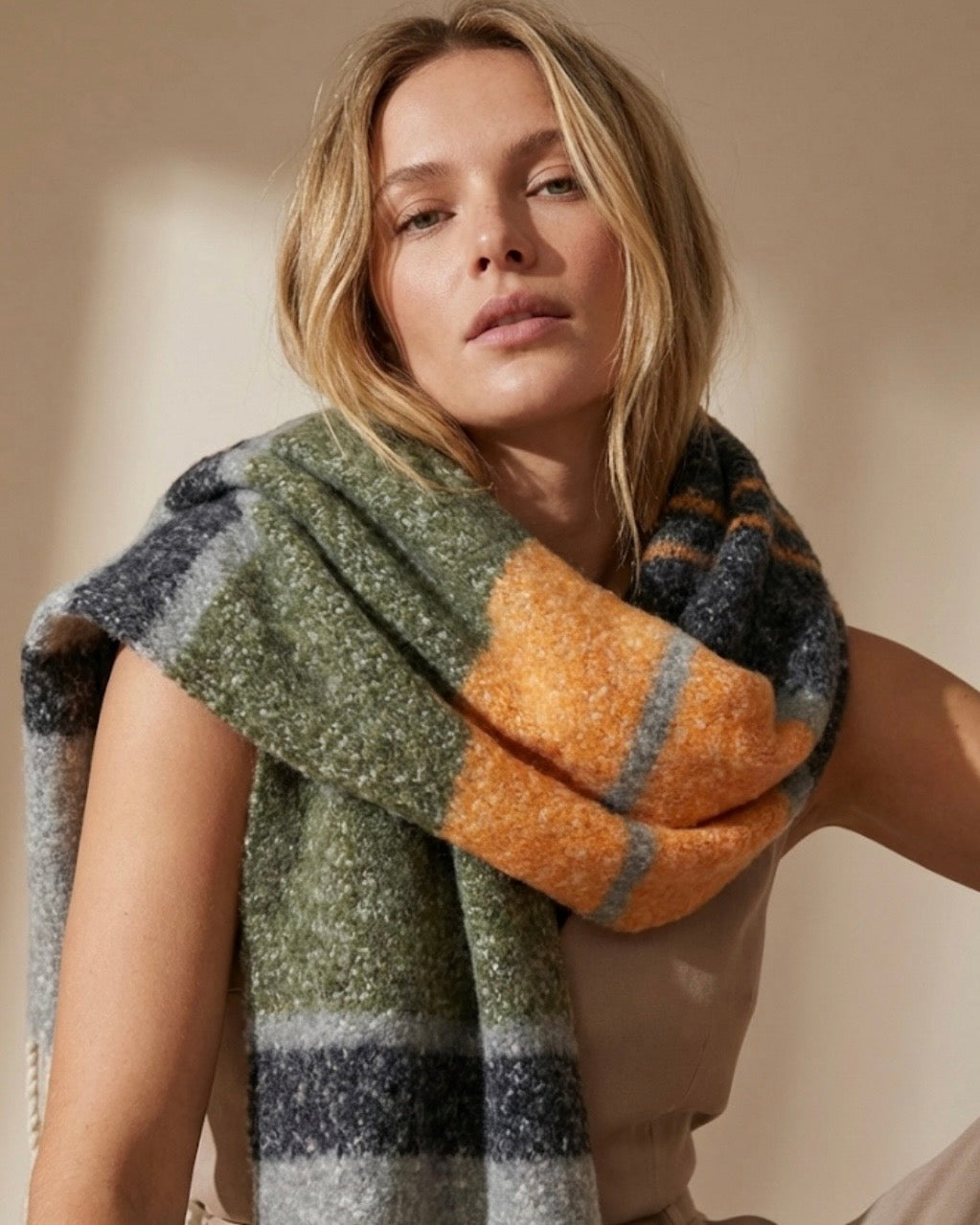 Sorbet Swirl Orange Scarf