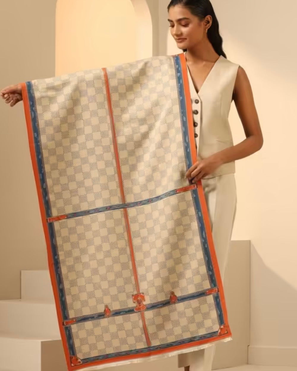 Louis Vuitton Damier Ebene Scarf