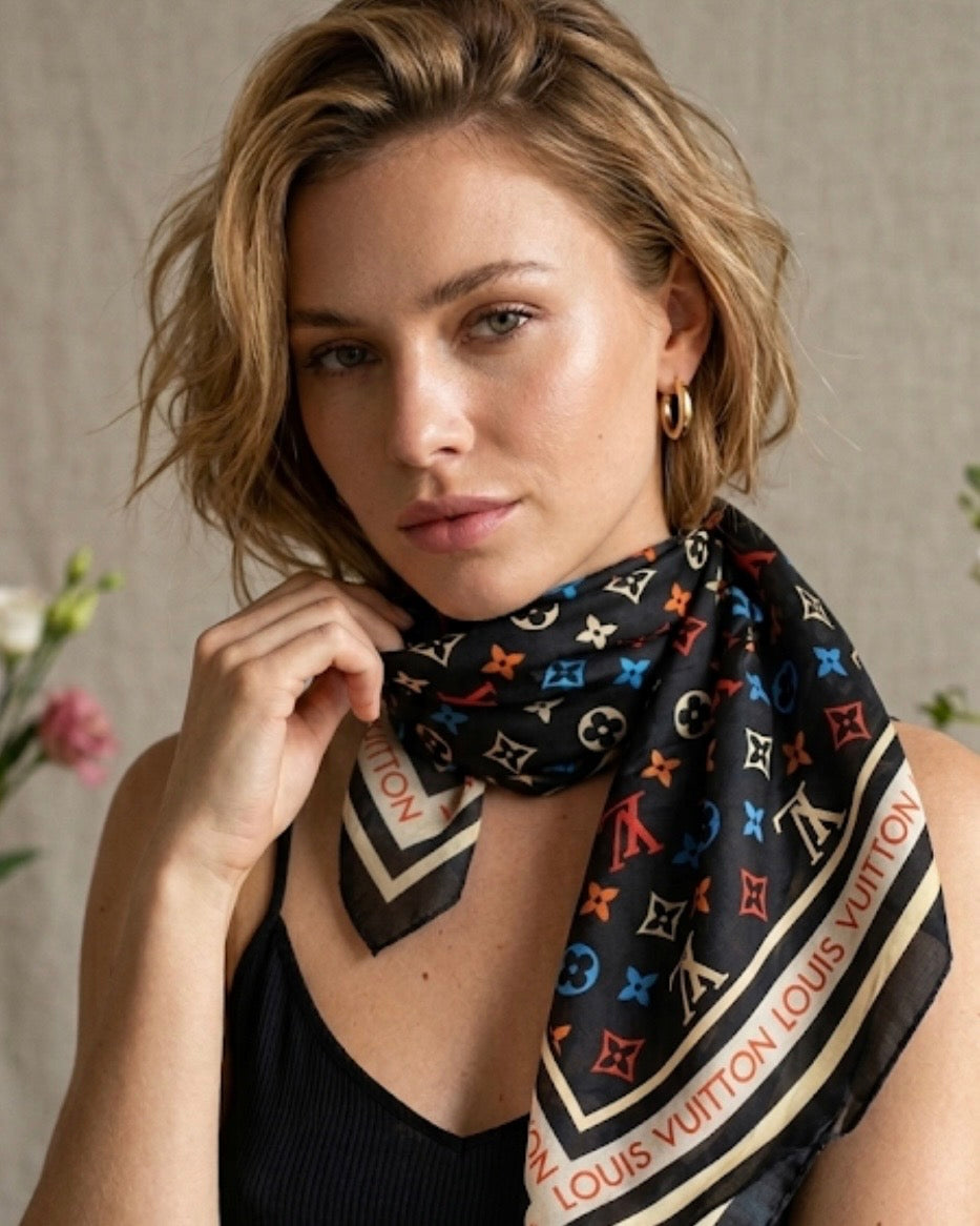 Louis Vuitton Monogram Multicolor Silky Scarf