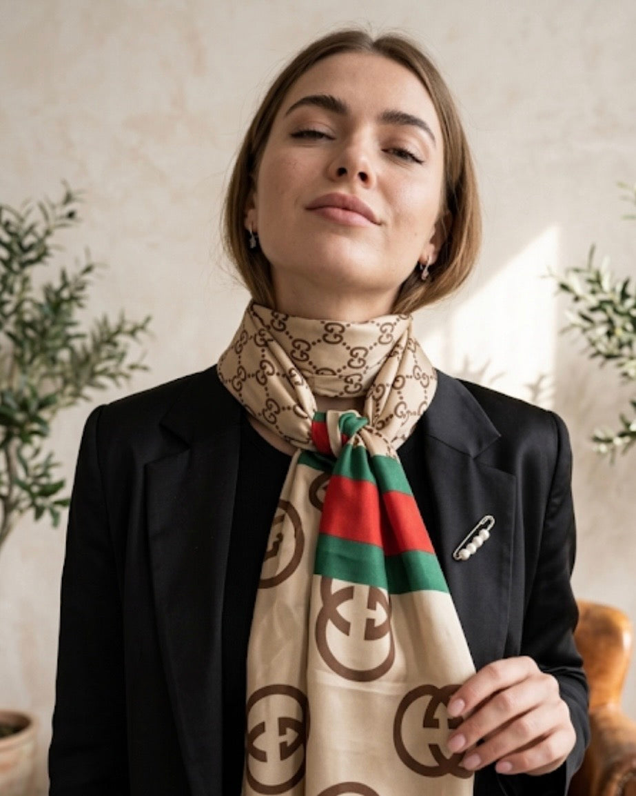 The Vanguard Gucci Silky Scarf