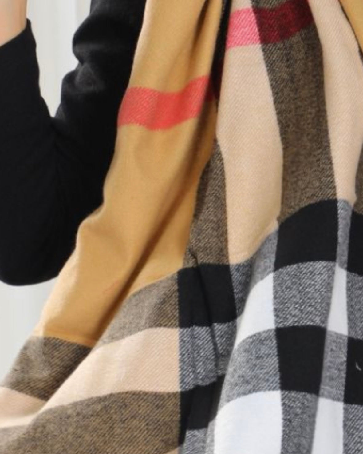 Burberry Check cashmere scarf
