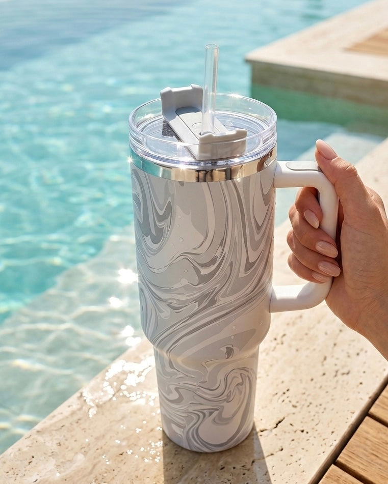 The Stay Chill Tumbler with Handle