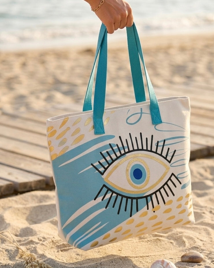Abstract Eye Canvas Tote