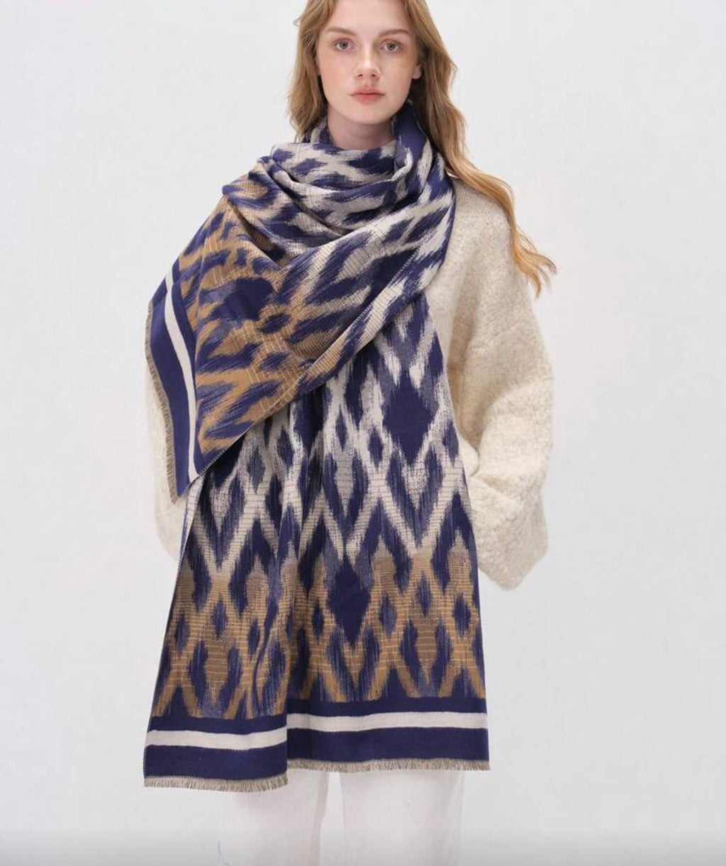 Blue Autumn Hearth Scarf