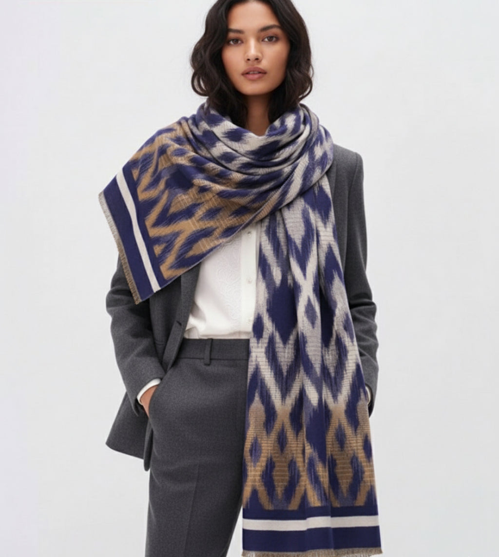 Blue Autumn Hearth Scarf