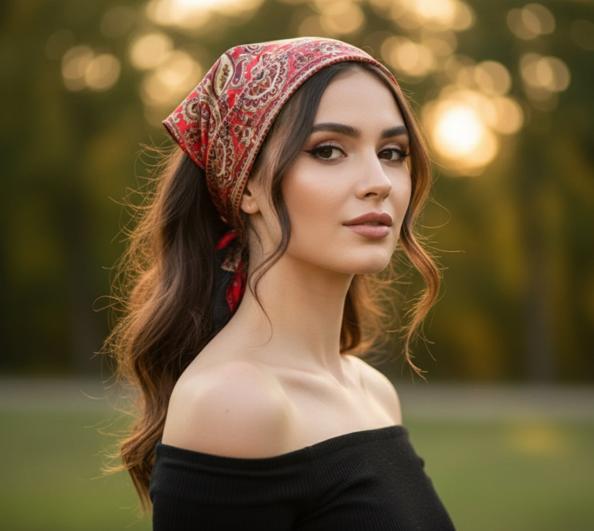 Paisley Hair Bandana