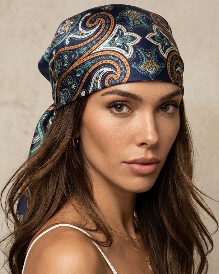 Monaco nights silky headscarf