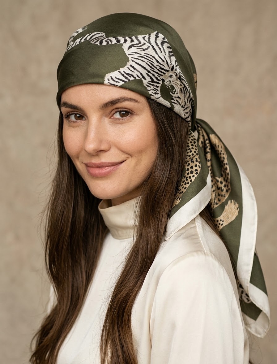 The Chic Savannah silky headscarf