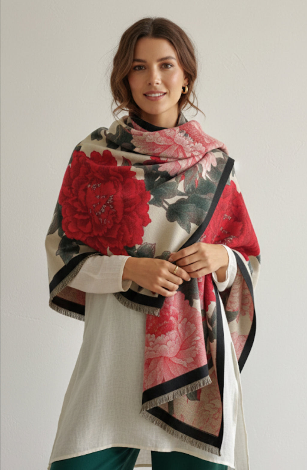 Rouge Fleur de Vie Scarf