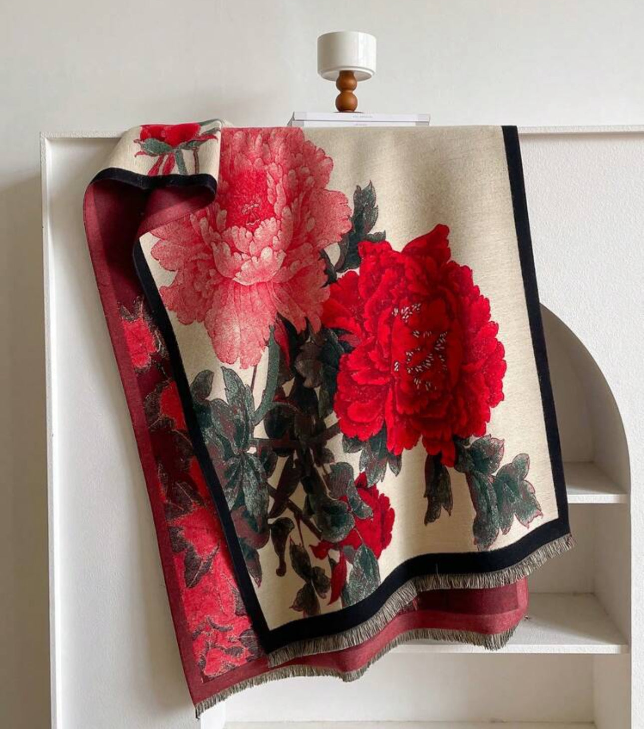 Rouge Fleur de Vie Scarf