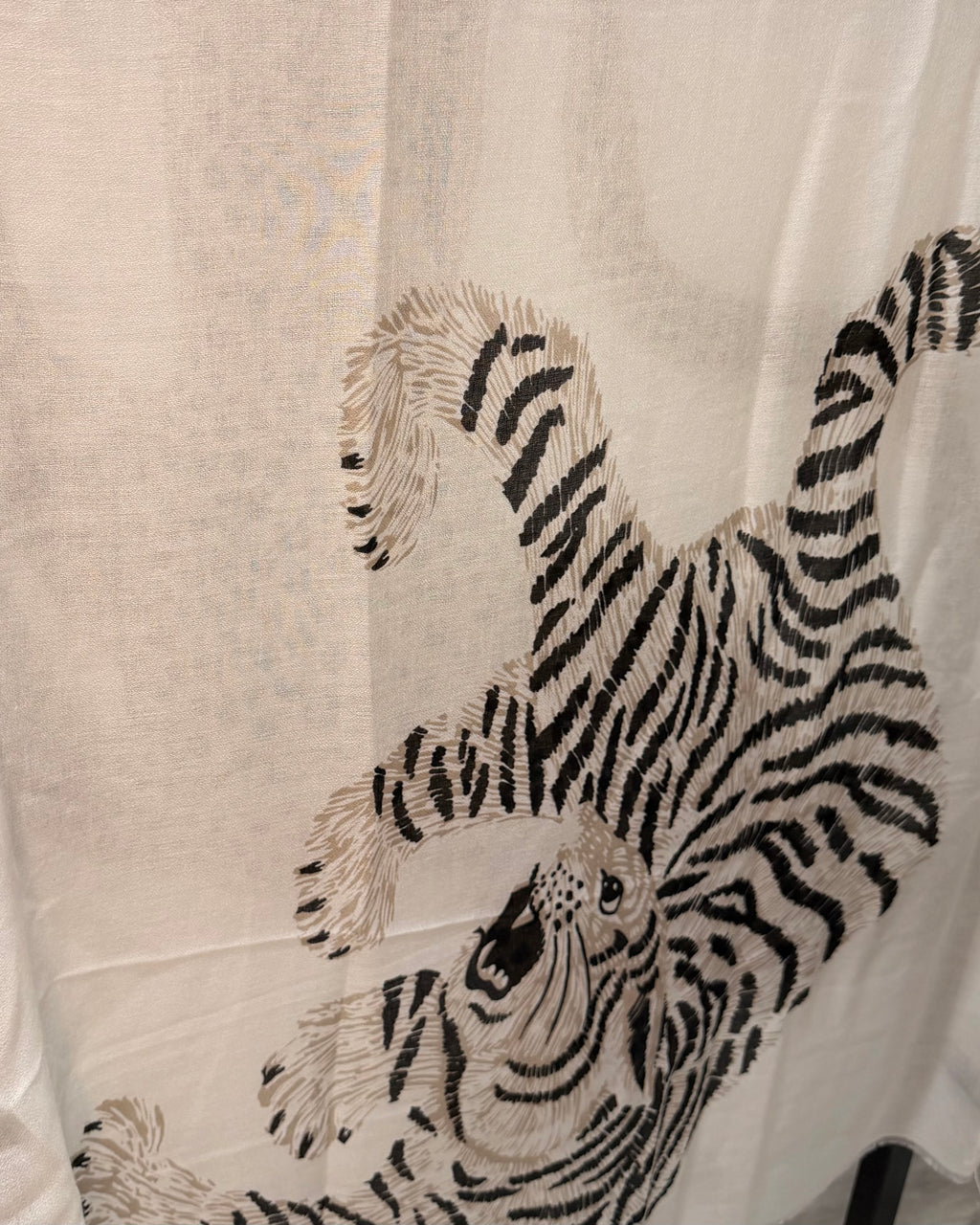 Ivory Wild Duo Soft Weave Off-White Scarf