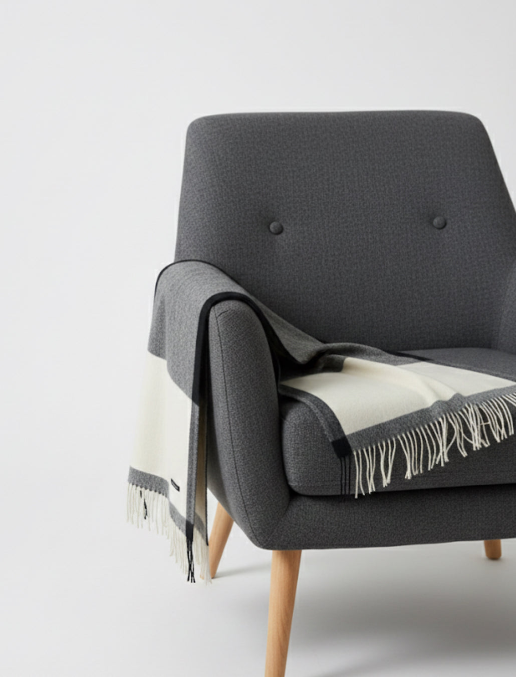 The Executive Black White Scarf