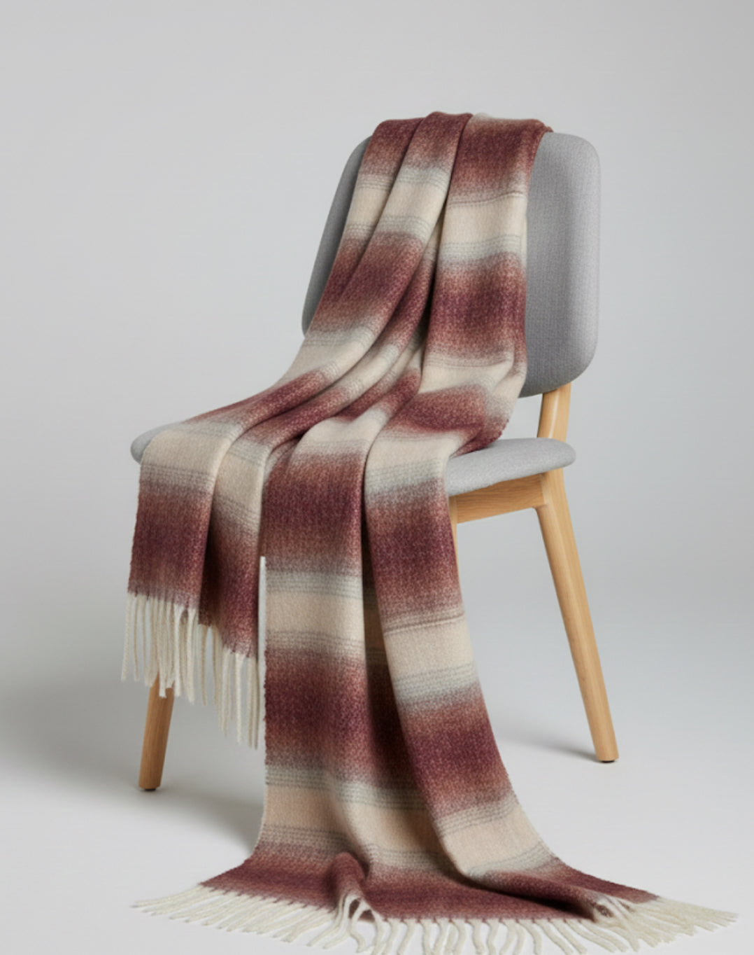 Rustic Rose Plaid fluffy Scarf