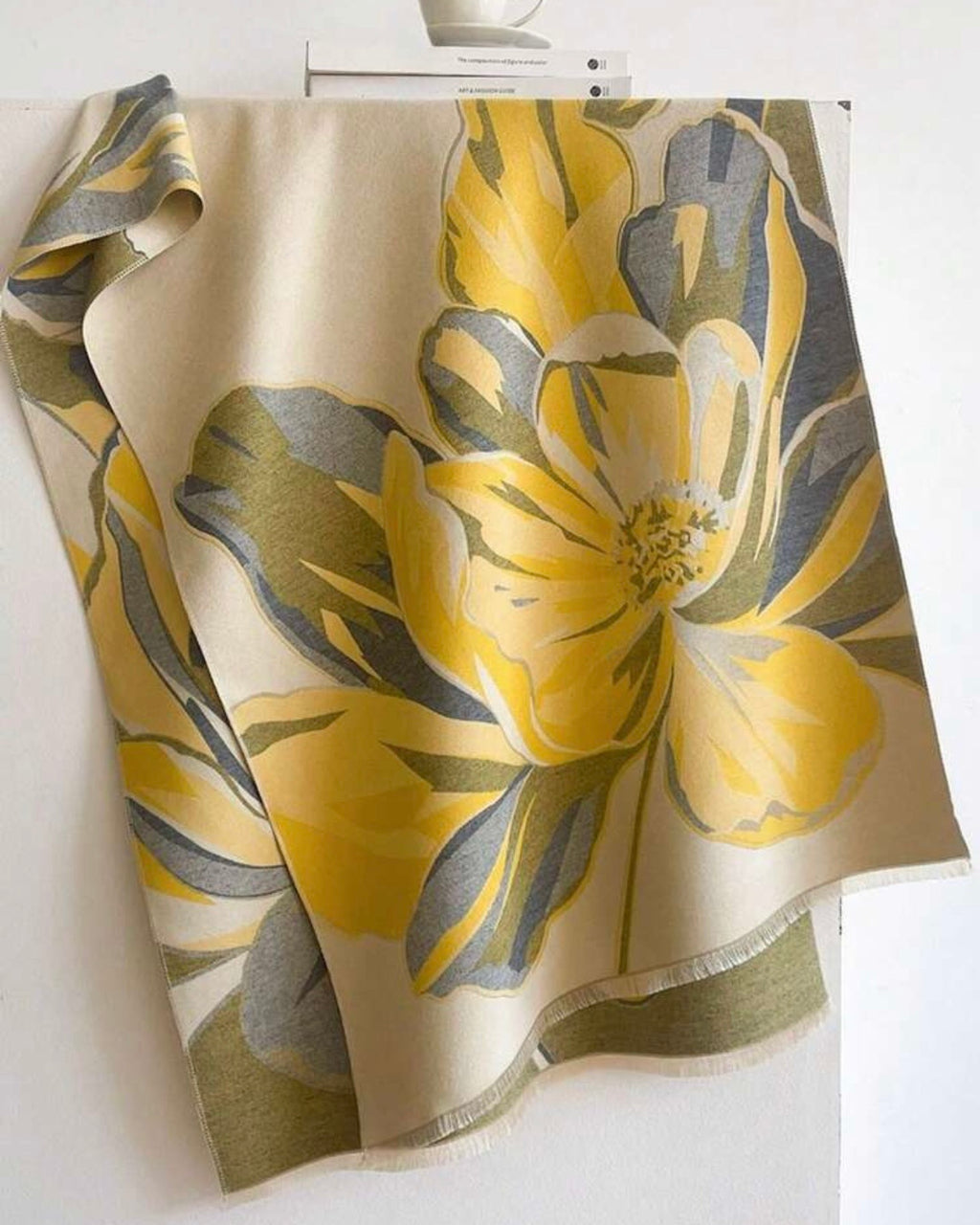L’Aura Bloom Jacquard Scarf