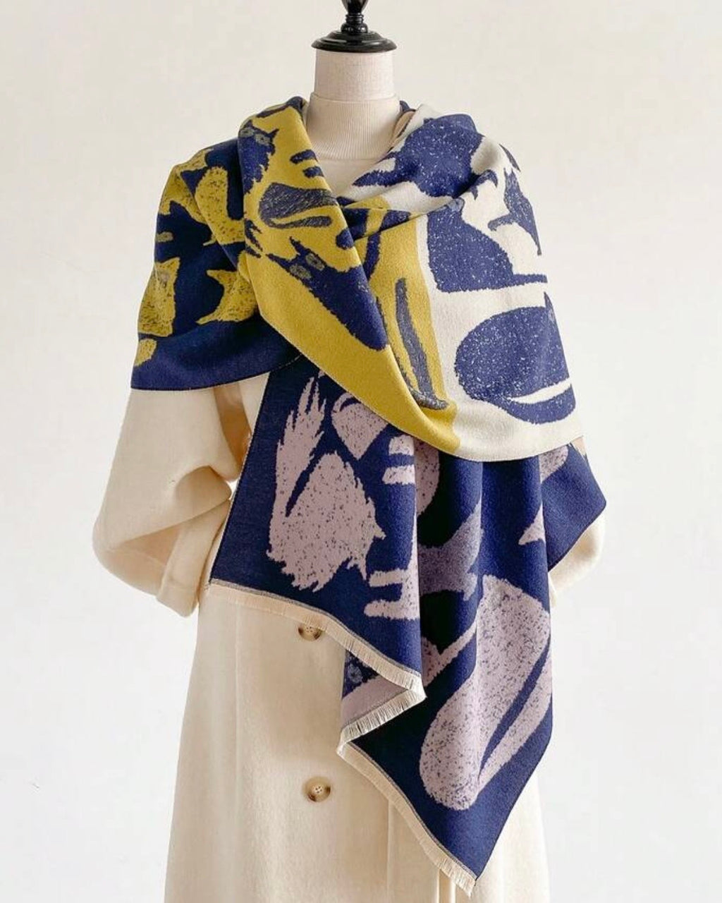 The Pastel Navy Paws Wrap