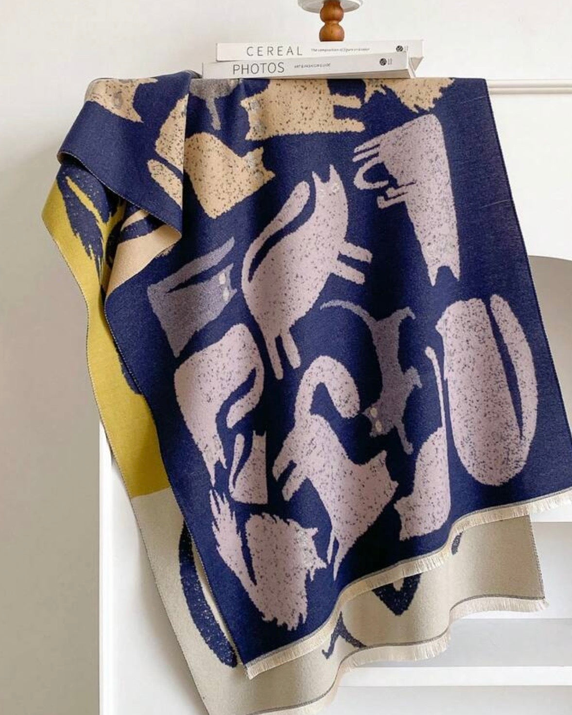 The Pastel Navy Paws Wrap