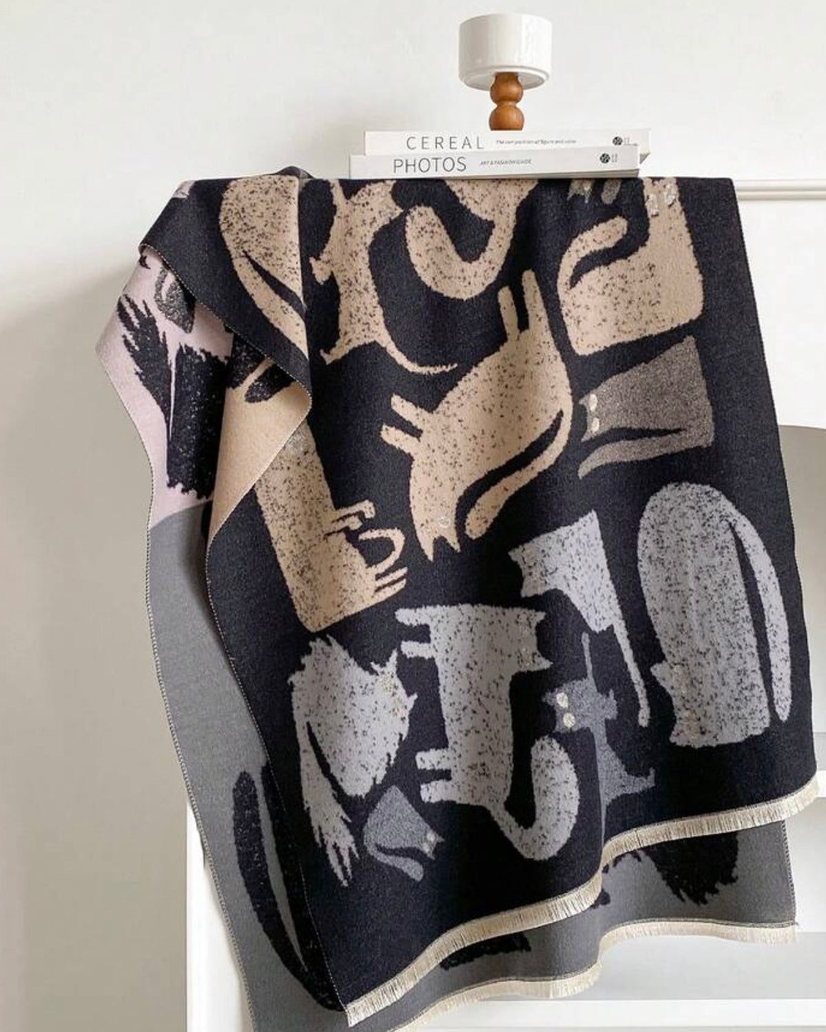 The Pastel Black Paws Wrap