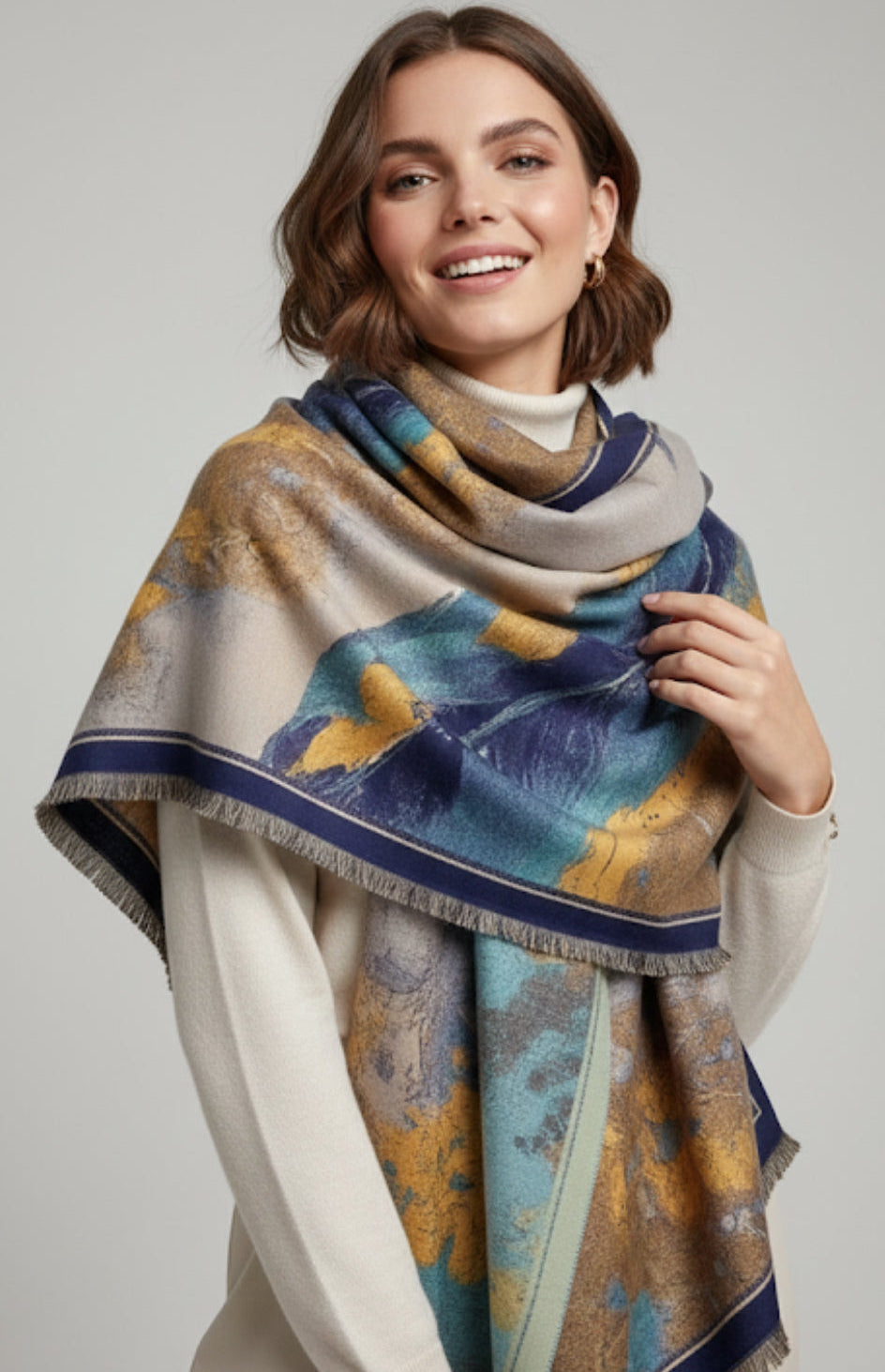 Stylish Artistic Print Scarf